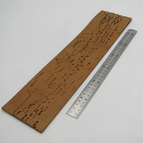 Punched Media Manopan Music Box Strip No. 105A - rare four side version - Late 1800`s