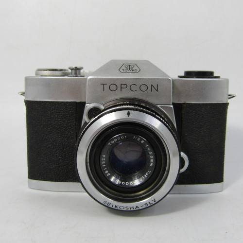 Vintage Toko Topcon film camera with Seikosha-Su Topcar 1:2,8 lens