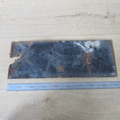 Antique SA Apartheid NATIVES enamel sign - origin Krugersdorp