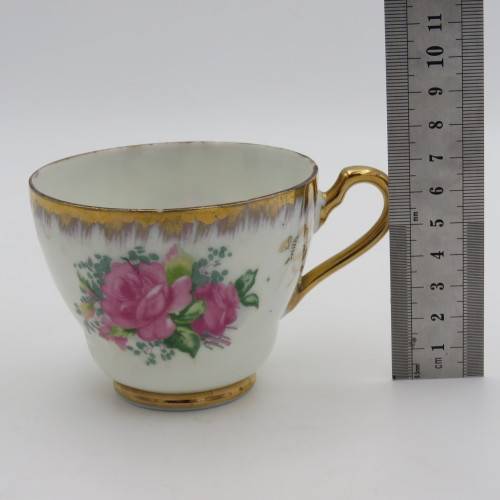 Floral Design Porcelain tea trio