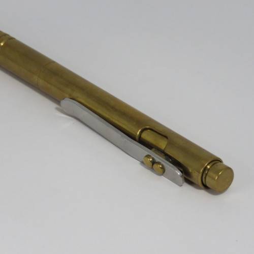 Handmade brass ball point pen - needs refill