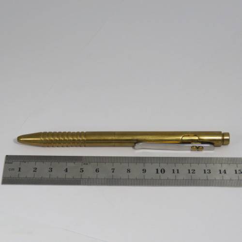 Handmade brass ball point pen - needs refill