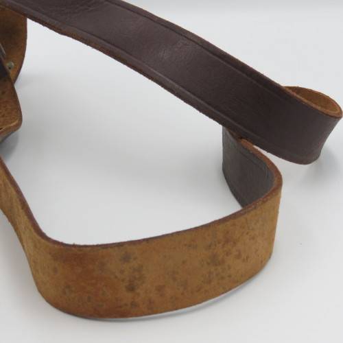 Old Military leather gun holster with strap