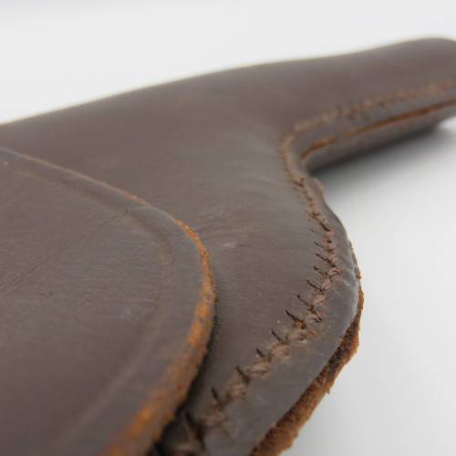 Old Military leather gun holster with strap