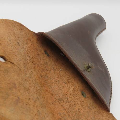 Old Military leather gun holster with strap