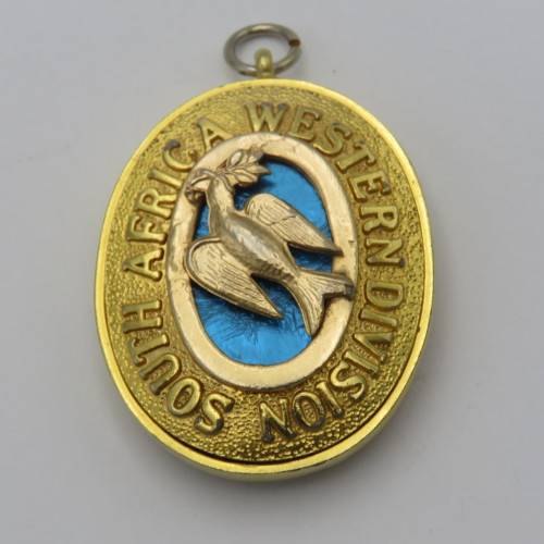 Masonic South Africa Western Division collar jewel