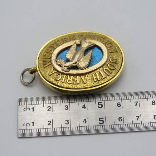 Masonic South Africa Western Division collar jewel