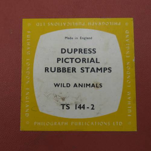 Lot of 9 rubber stamps - Vintage