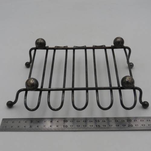 Antique silverplated hot tray pot stand