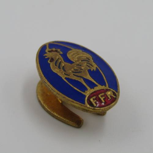 Vintage French Rugby federation button hole badge