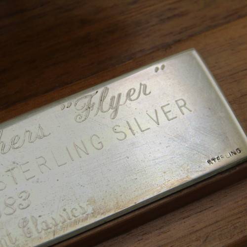 Silver Wright Brothers Aeroplane Replica - Model #583/1000