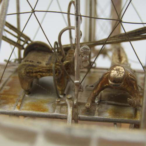 Silver Wright Brothers Aeroplane Replica - Model #583/1000