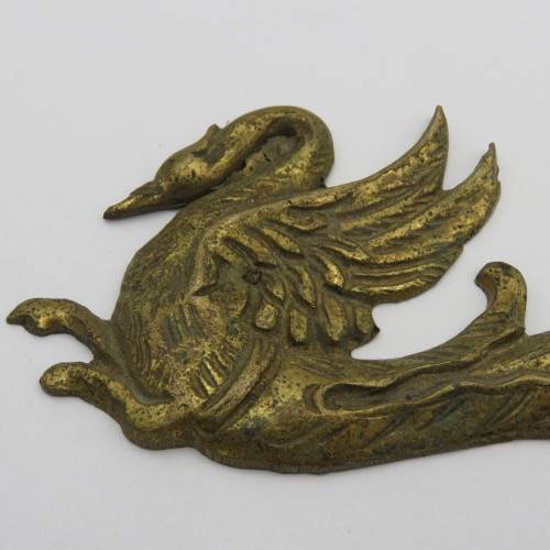 Set of antique brass door decoration pieces