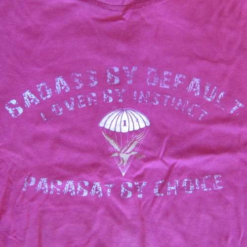 SA Army 1 Parachute battalion Badass by Default veteran t-shirt