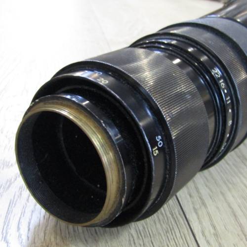 Vintage Pentax Asahi Takumar 1:45 / 500 mm lens in case - some fog in lens