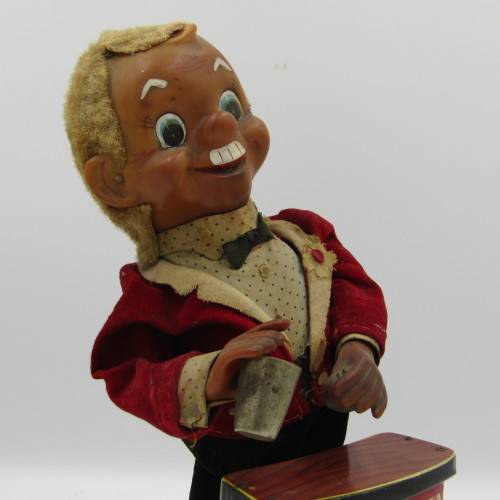 Vintage Rosko Bartender battery operated mechanical tin toy