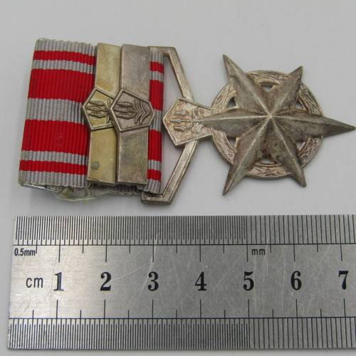 SA Police combatting terrorism medal with 2 bars issued to W58492H Sergeant GJP Knoetze