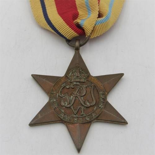 WW2 The Africa star issued to 243443 B.W O`Connor