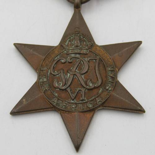 WW2 The Africa star issued to 243443 B.W O`Connor