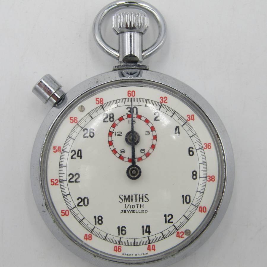 Vintage Smiths 60 minutes 1/10th second stopwatch in original box