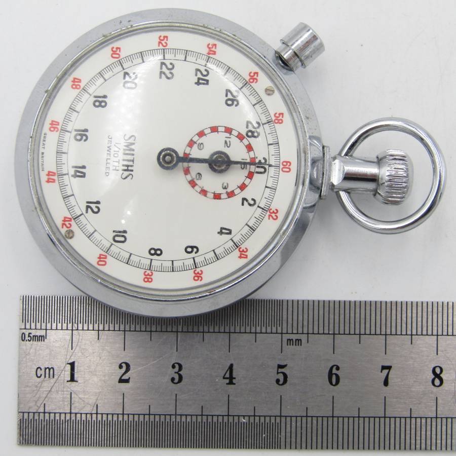 Vintage Smiths 60 minutes 1/10th second stopwatch in original box
