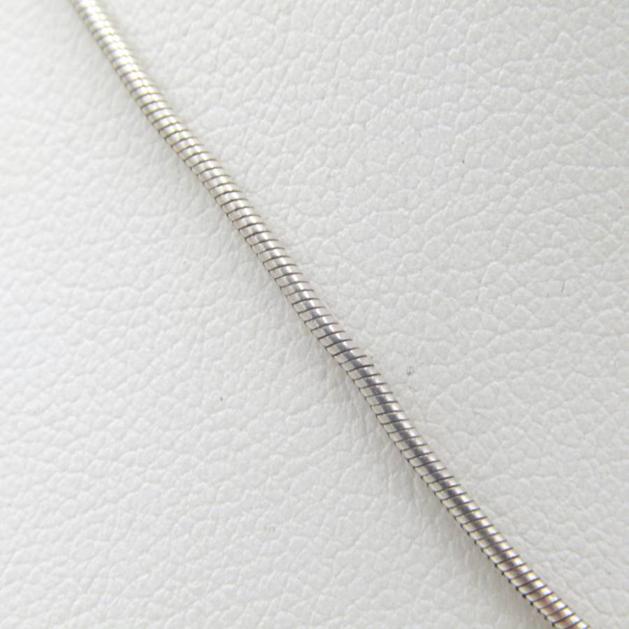 Sterling silver necklace with cross pendant with 10 cubic zirconia stones - 5,7 g