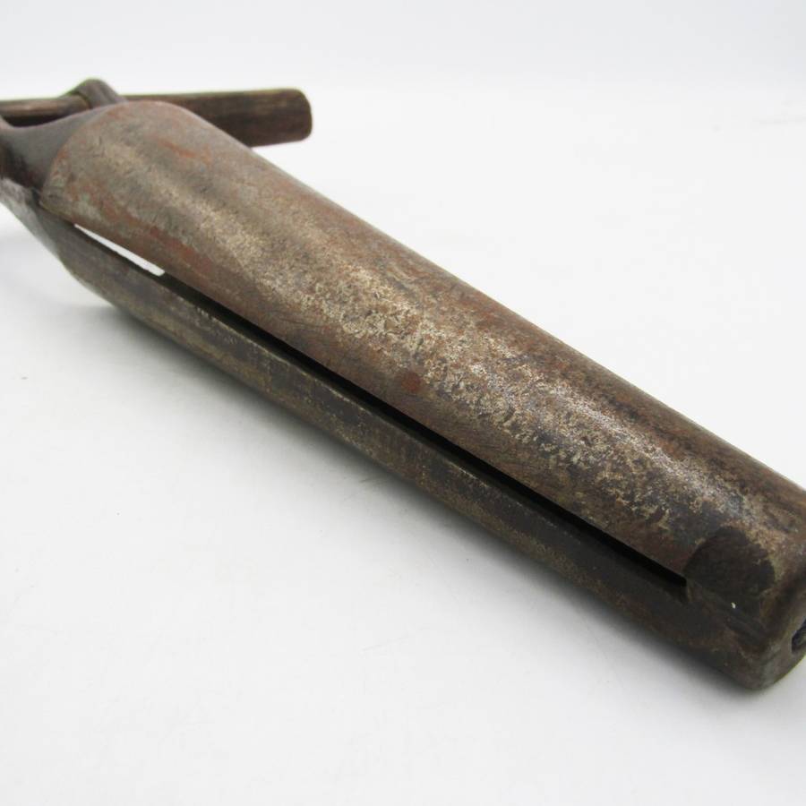 Antique wooden wine barrel bung bore