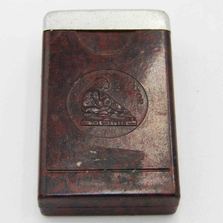 Rolls Razor super blade - unused in original bakelite holder
