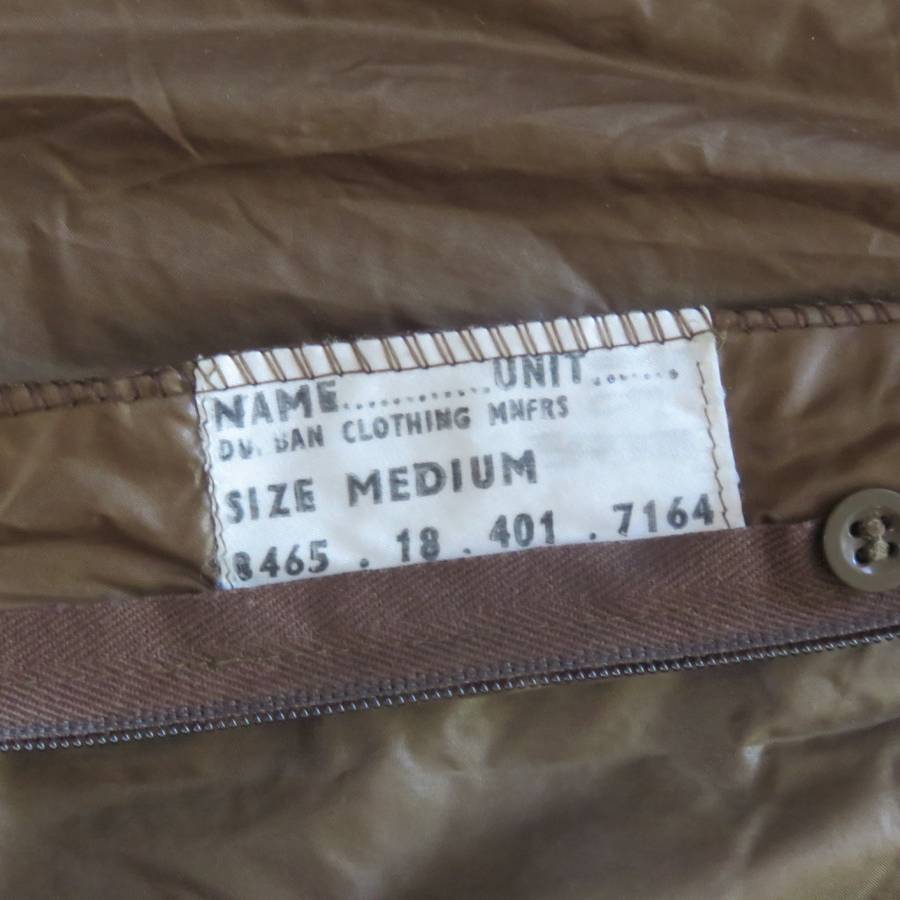 SADF Nutria rain coat - size medium - full length 94cm, chest 44cm, full arm length 56cm