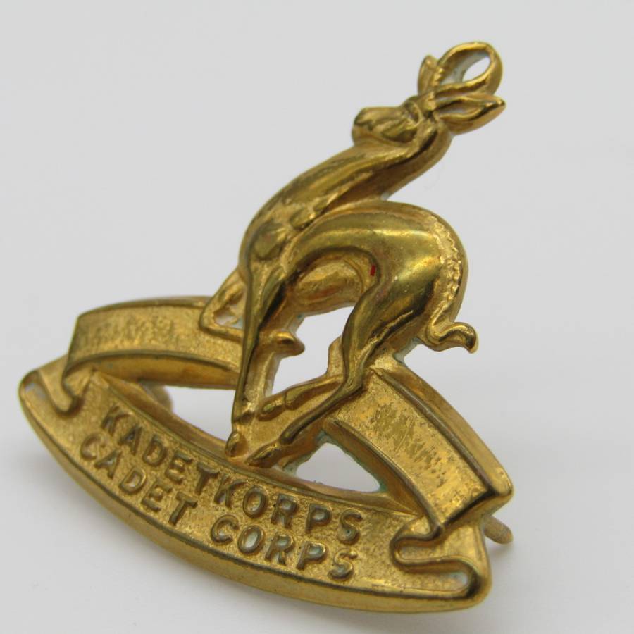 SA Cadet Corps brass collar badge
