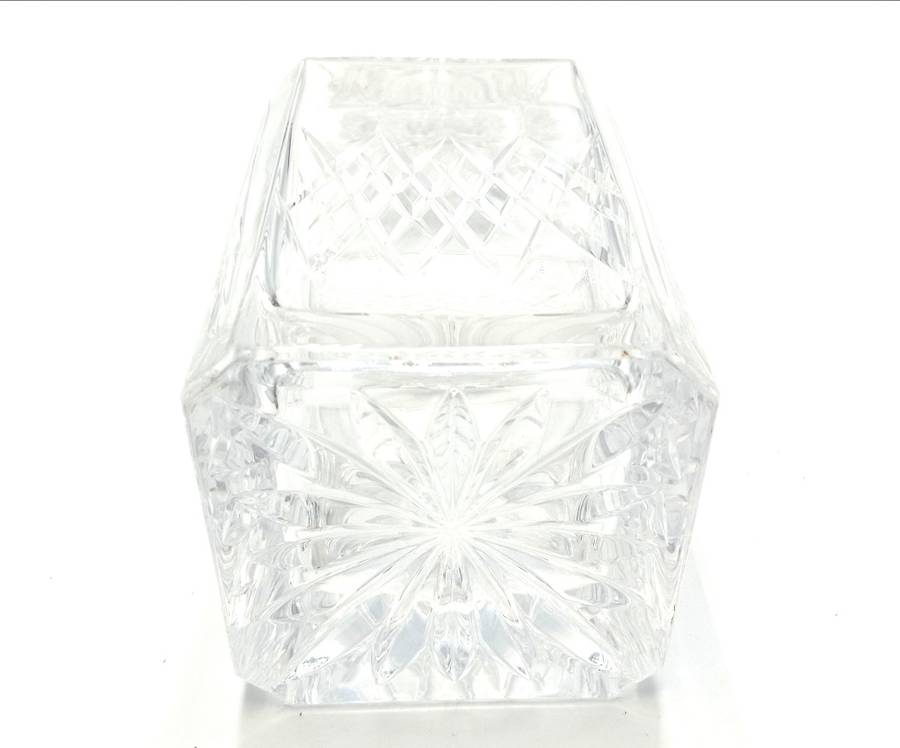 Vintage crystal glass liquor decanter