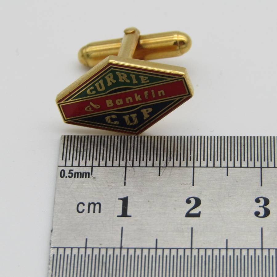 Pair of vintage Bankfin Currie Cup cufflinks