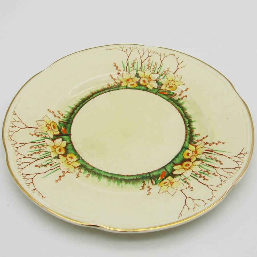 Crown Devon Springwood porcelain trio