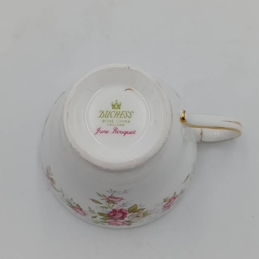 Vintage Duches June Bouquet porcelain trio