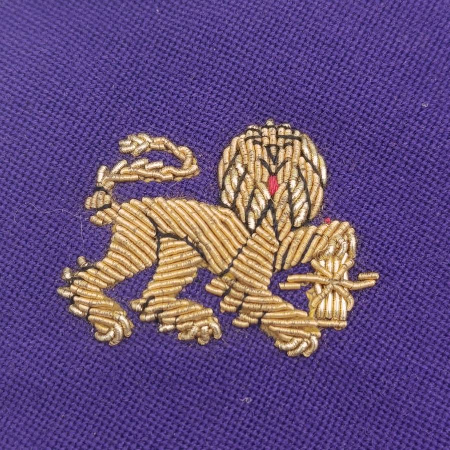 Pair of SA Navy Chaplain braided wire cloth rank badges as used for epaulettes