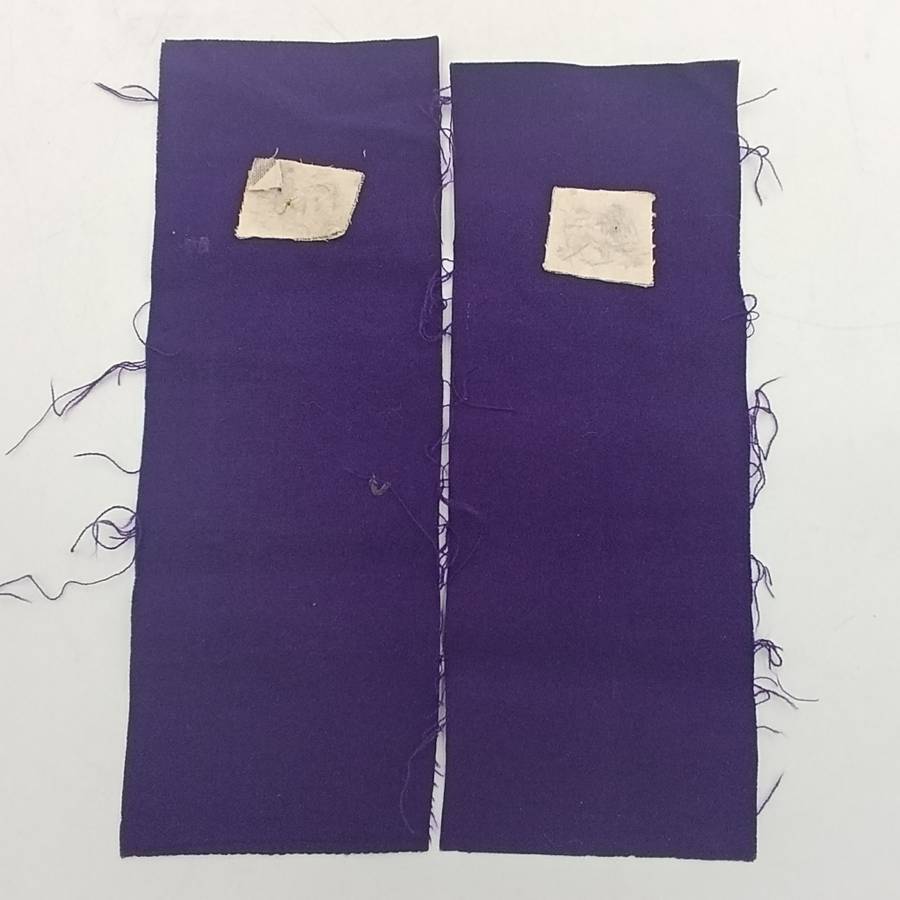 Pair of SA Navy Chaplain braided wire cloth rank badges as used for epaulettes