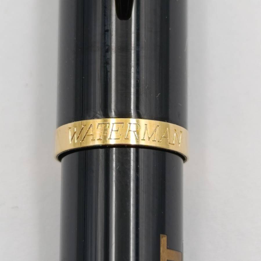 Original Waterman 3 pen set including fountain pen - Kodant Johnson advertising in leather pouch