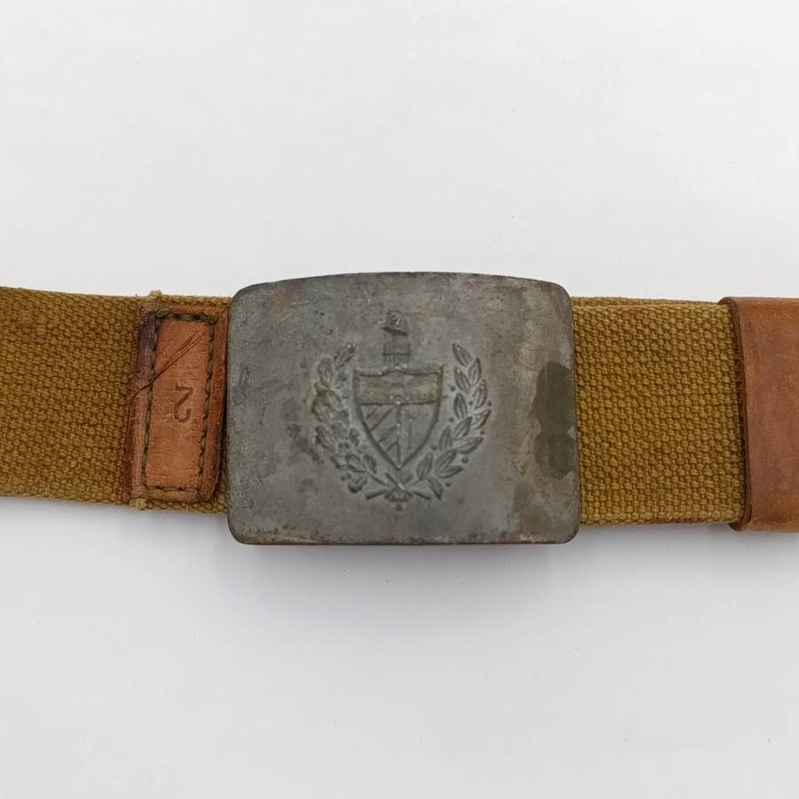 Angolan bush war Coban belt and buckle - length 110.5cm