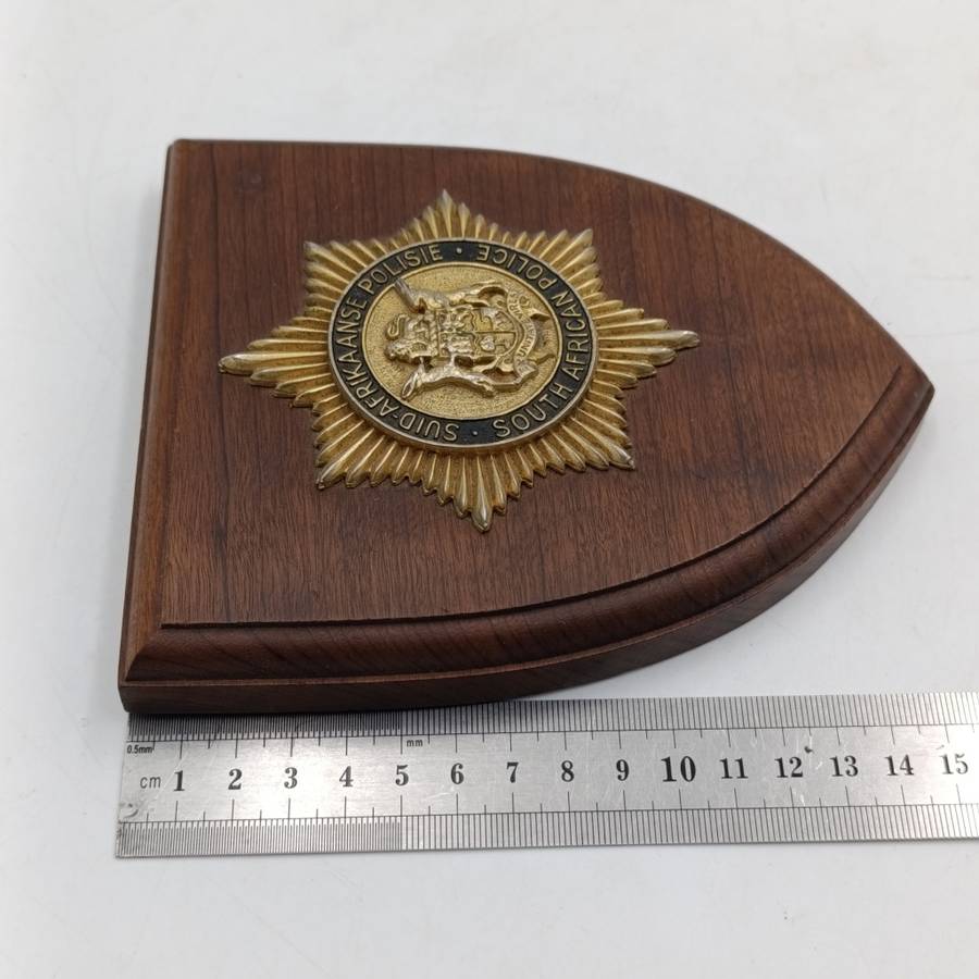 Old South African Police plaque