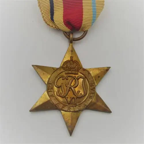WW2 The Africa Star medal - unnamed version