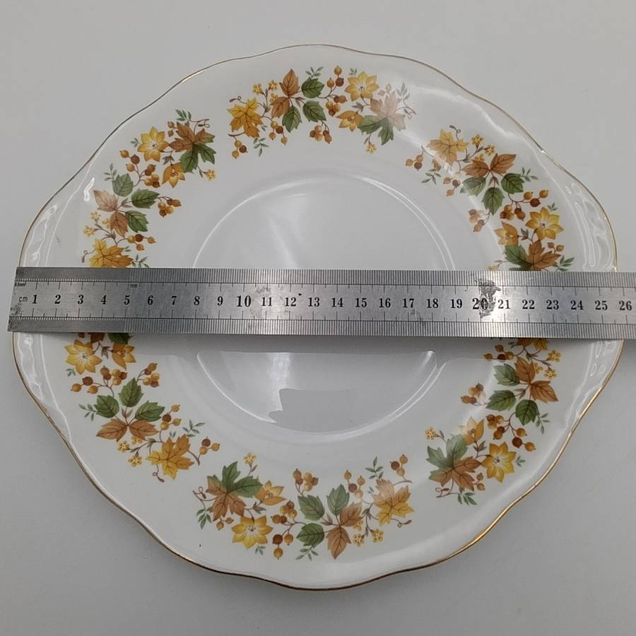 Vintage Queen Anne porcelain cake plate