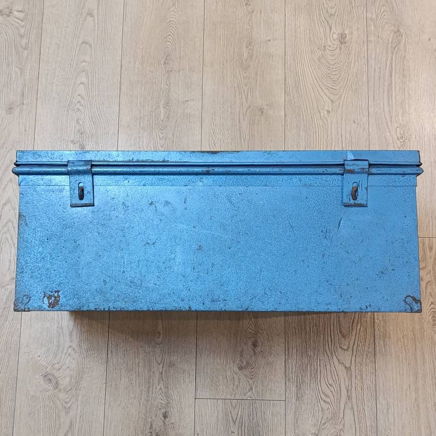 Vintage Large steel trunk