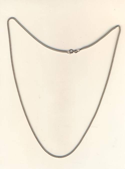 Silver necklace - as per photo - 7 g - 60cm