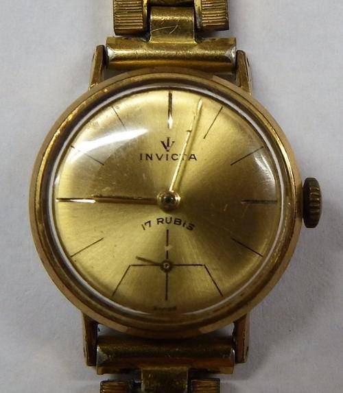 Invicta 17 Rubies ladies wind up watch - working - as per photo