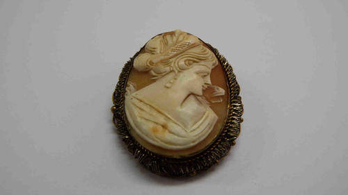 Genuine Cameo - very well done and thin - in antique setting as per photo