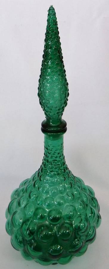 Large Green Decanter - 37cm - as per photo
