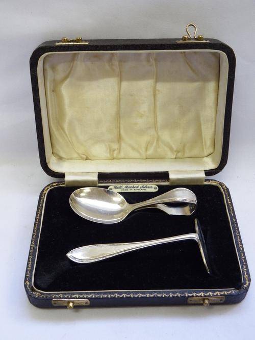 Silver plated Baby Feeding Spoon Set