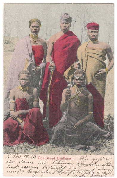 Post Card - Pondsland Gentlemen - from Rouxville to Lady Grey via Aliwal North