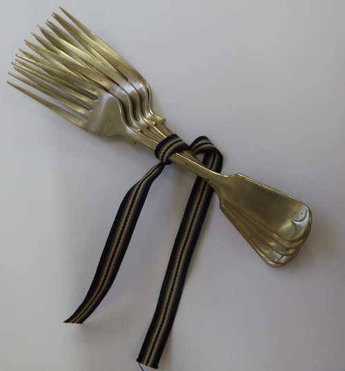 Lot of five Bengal Silver forks