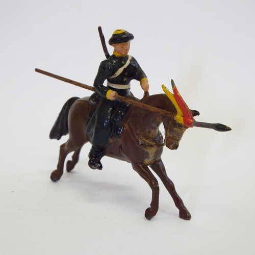 Vintage horseback lead soldier